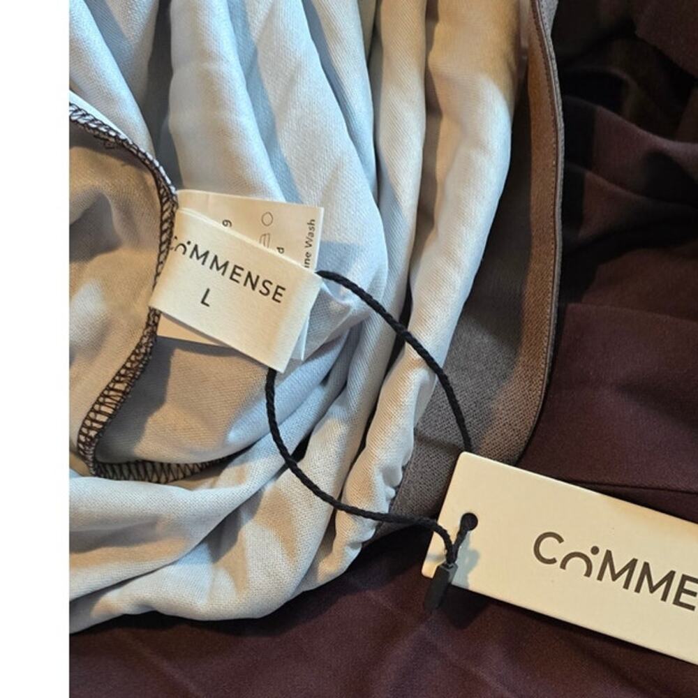 Commense Color Block Pleated Maxi Skirt L 8/10 - NWT - Euro Chic Quiet Luxury - Picture 7 of 7
